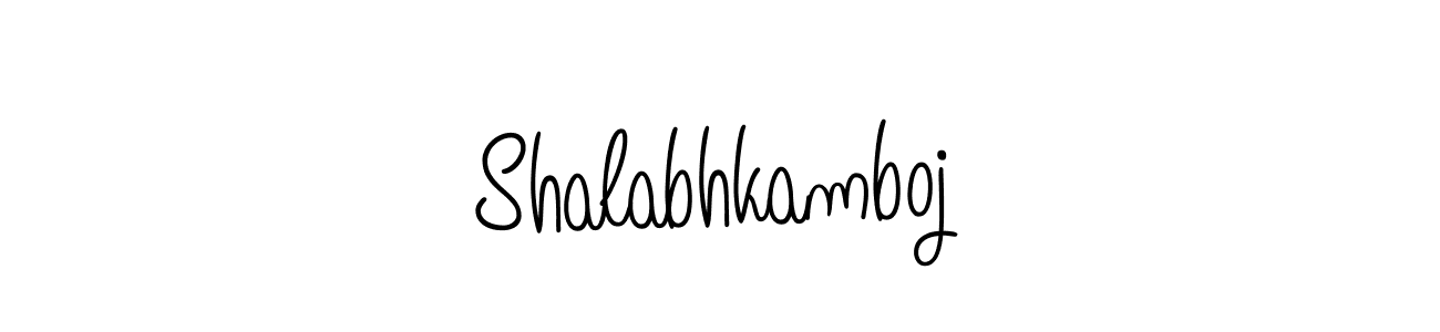 Create a beautiful signature design for name Shalabhkamboj. With this signature (Angelique-Rose-font-FFP) fonts, you can make a handwritten signature for free. Shalabhkamboj signature style 5 images and pictures png