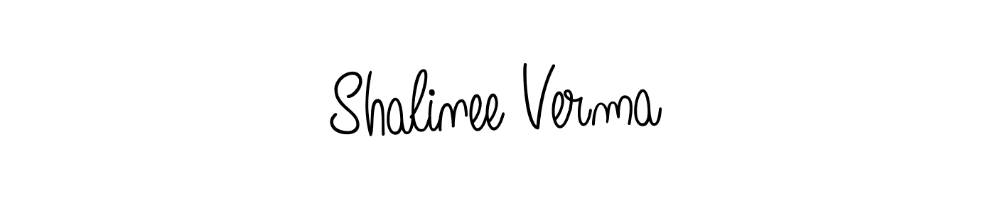 Use a signature maker to create a handwritten signature online. With this signature software, you can design (Angelique-Rose-font-FFP) your own signature for name Shalinee Verma. Shalinee Verma signature style 5 images and pictures png