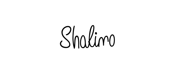 Use a signature maker to create a handwritten signature online. With this signature software, you can design (Angelique-Rose-font-FFP) your own signature for name Shalino. Shalino signature style 5 images and pictures png