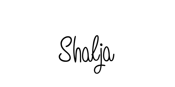 Use a signature maker to create a handwritten signature online. With this signature software, you can design (Angelique-Rose-font-FFP) your own signature for name Shalja. Shalja signature style 5 images and pictures png