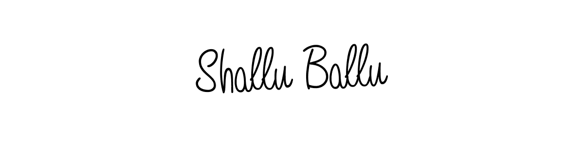 Shallu Ballu stylish signature style. Best Handwritten Sign (Angelique-Rose-font-FFP) for my name. Handwritten Signature Collection Ideas for my name Shallu Ballu. Shallu Ballu signature style 5 images and pictures png