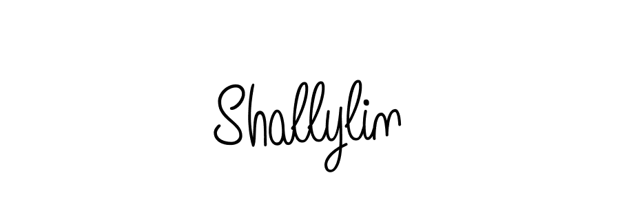 Make a beautiful signature design for name Shallylin. With this signature (Angelique-Rose-font-FFP) style, you can create a handwritten signature for free. Shallylin signature style 5 images and pictures png