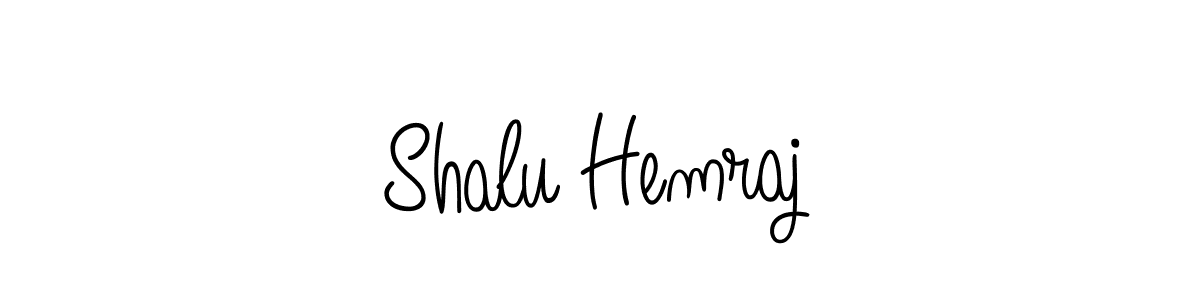 Use a signature maker to create a handwritten signature online. With this signature software, you can design (Angelique-Rose-font-FFP) your own signature for name Shalu Hemraj. Shalu Hemraj signature style 5 images and pictures png