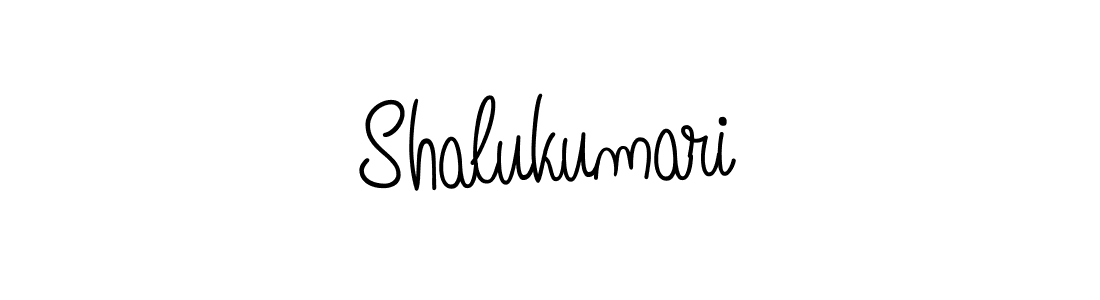 Use a signature maker to create a handwritten signature online. With this signature software, you can design (Angelique-Rose-font-FFP) your own signature for name Shalukumari. Shalukumari signature style 5 images and pictures png
