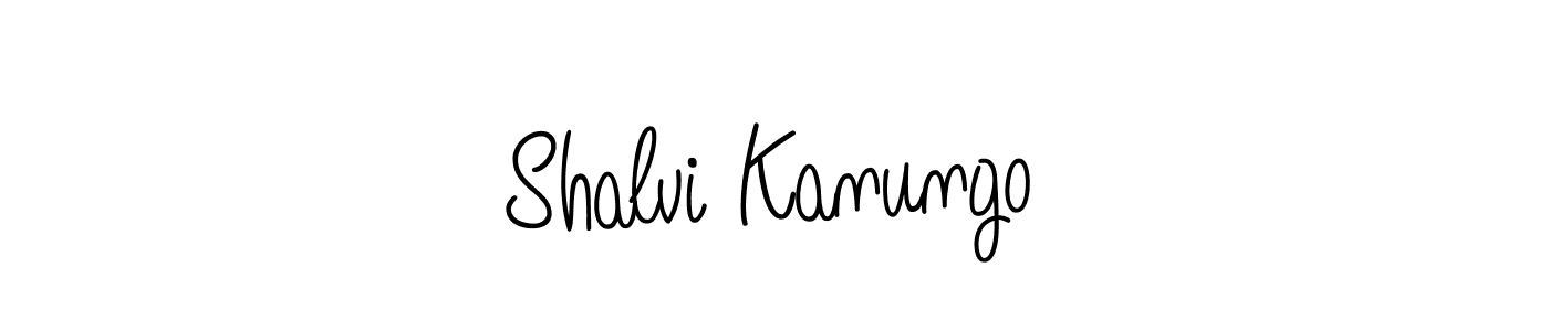 Use a signature maker to create a handwritten signature online. With this signature software, you can design (Angelique-Rose-font-FFP) your own signature for name Shalvi Kanungo. Shalvi Kanungo signature style 5 images and pictures png