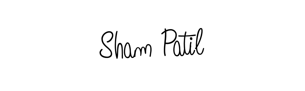 Design your own signature with our free online signature maker. With this signature software, you can create a handwritten (Angelique-Rose-font-FFP) signature for name Sham Patil. Sham Patil signature style 5 images and pictures png