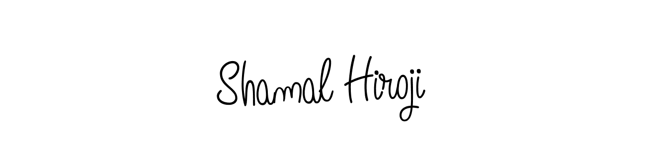 Create a beautiful signature design for name Shamal Hiroji. With this signature (Angelique-Rose-font-FFP) fonts, you can make a handwritten signature for free. Shamal Hiroji signature style 5 images and pictures png