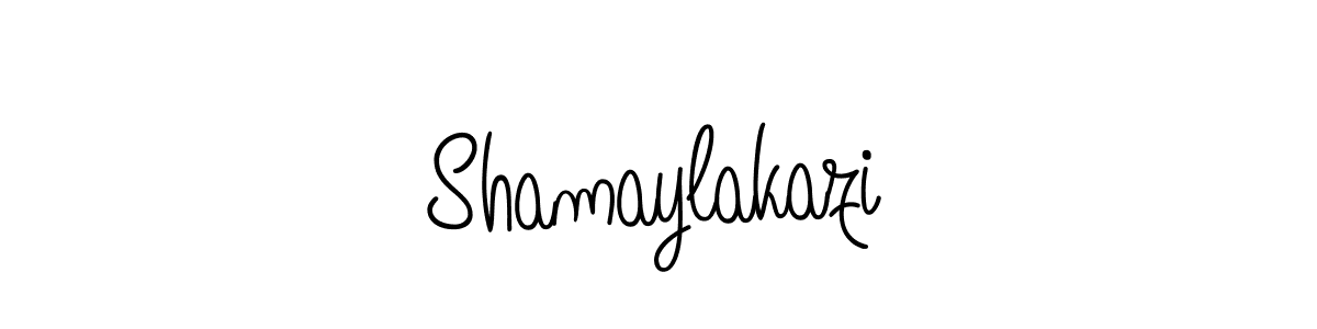 Angelique-Rose-font-FFP is a professional signature style that is perfect for those who want to add a touch of class to their signature. It is also a great choice for those who want to make their signature more unique. Get Shamaylakazi name to fancy signature for free. Shamaylakazi signature style 5 images and pictures png