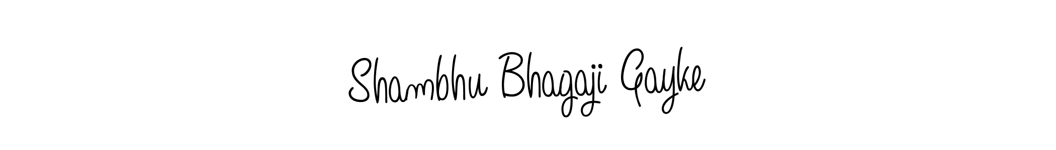 How to make Shambhu Bhagaji Gayke name signature. Use Angelique-Rose-font-FFP style for creating short signs online. This is the latest handwritten sign. Shambhu Bhagaji Gayke signature style 5 images and pictures png