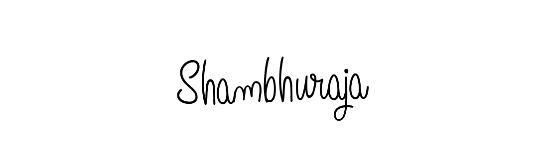 Use a signature maker to create a handwritten signature online. With this signature software, you can design (Angelique-Rose-font-FFP) your own signature for name Shambhuraja. Shambhuraja signature style 5 images and pictures png