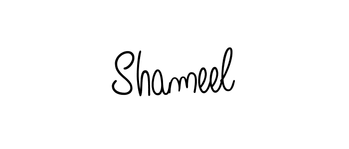 The best way (Angelique-Rose-font-FFP) to make a short signature is to pick only two or three words in your name. The name Shameel include a total of six letters. For converting this name. Shameel signature style 5 images and pictures png