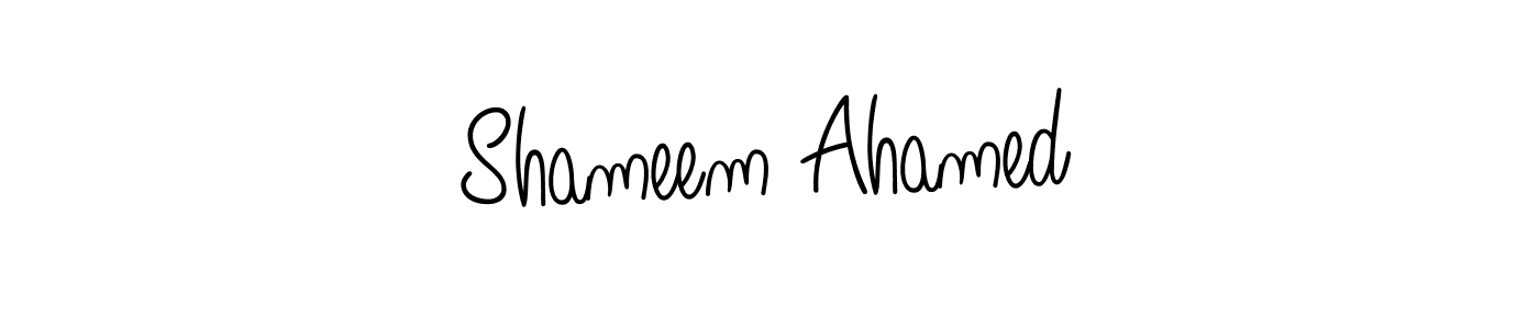 Design your own signature with our free online signature maker. With this signature software, you can create a handwritten (Angelique-Rose-font-FFP) signature for name Shameem Ahamed. Shameem Ahamed signature style 5 images and pictures png