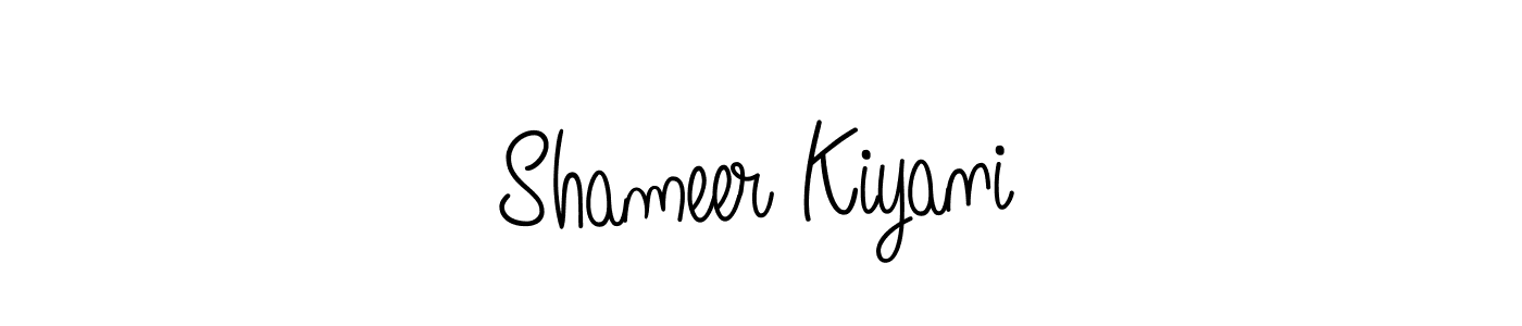 Also You can easily find your signature by using the search form. We will create Shameer Kiyani name handwritten signature images for you free of cost using Angelique-Rose-font-FFP sign style. Shameer Kiyani signature style 5 images and pictures png