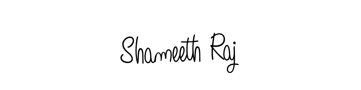 You should practise on your own different ways (Angelique-Rose-font-FFP) to write your name (Shameeth Raj) in signature. don't let someone else do it for you. Shameeth Raj signature style 5 images and pictures png