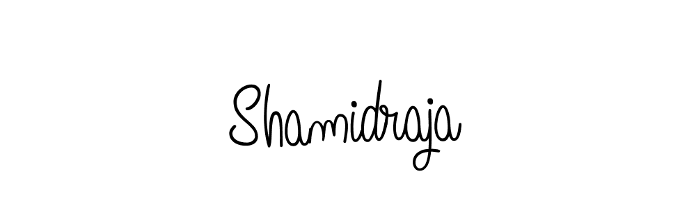 Use a signature maker to create a handwritten signature online. With this signature software, you can design (Angelique-Rose-font-FFP) your own signature for name Shamidraja. Shamidraja signature style 5 images and pictures png