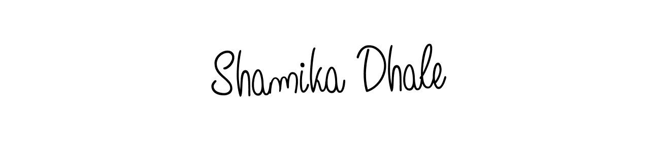 Design your own signature with our free online signature maker. With this signature software, you can create a handwritten (Angelique-Rose-font-FFP) signature for name Shamika Dhale. Shamika Dhale signature style 5 images and pictures png