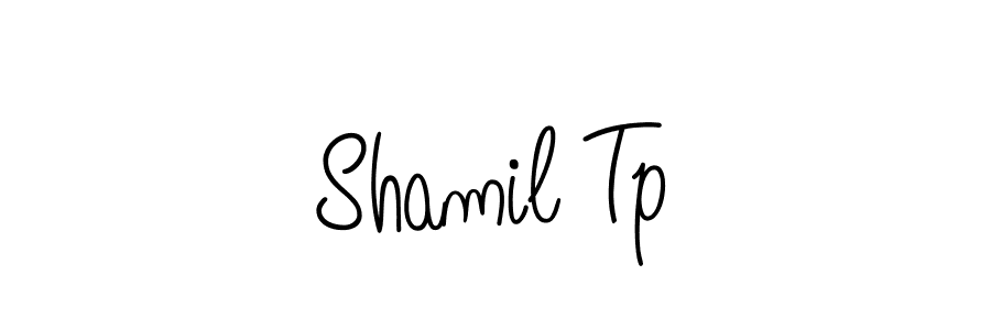 How to make Shamil Tp signature? Angelique-Rose-font-FFP is a professional autograph style. Create handwritten signature for Shamil Tp name. Shamil Tp signature style 5 images and pictures png