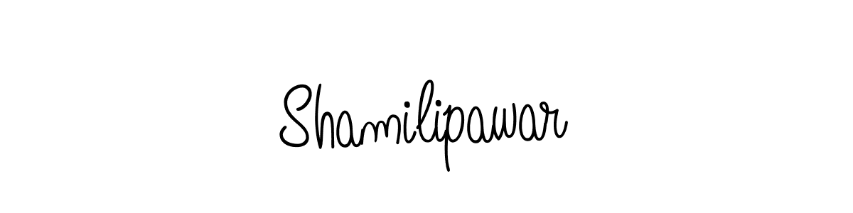 You should practise on your own different ways (Angelique-Rose-font-FFP) to write your name (Shamilipawar) in signature. don't let someone else do it for you. Shamilipawar signature style 5 images and pictures png