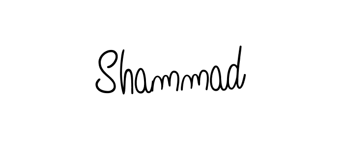 Design your own signature with our free online signature maker. With this signature software, you can create a handwritten (Angelique-Rose-font-FFP) signature for name Shammad. Shammad signature style 5 images and pictures png