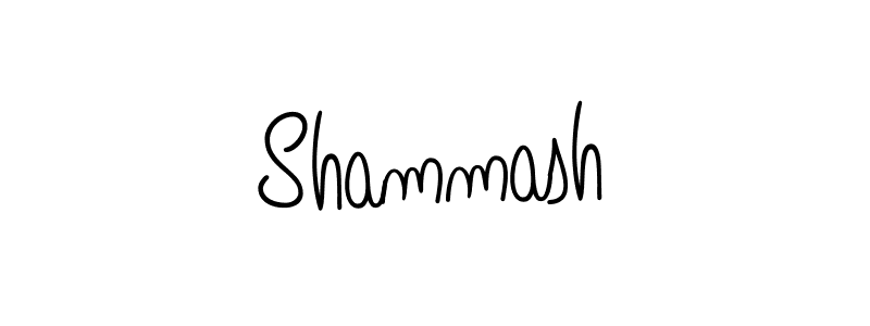 Make a beautiful signature design for name Shammash. With this signature (Angelique-Rose-font-FFP) style, you can create a handwritten signature for free. Shammash signature style 5 images and pictures png