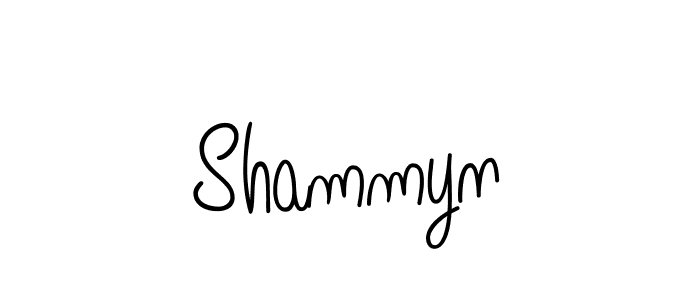 You should practise on your own different ways (Angelique-Rose-font-FFP) to write your name (Shammyn) in signature. don't let someone else do it for you. Shammyn signature style 5 images and pictures png