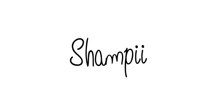 How to make Shampii name signature. Use Angelique-Rose-font-FFP style for creating short signs online. This is the latest handwritten sign. Shampii signature style 5 images and pictures png