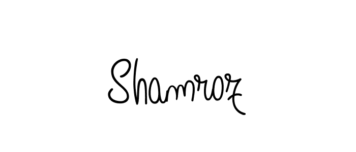 Angelique-Rose-font-FFP is a professional signature style that is perfect for those who want to add a touch of class to their signature. It is also a great choice for those who want to make their signature more unique. Get Shamroz name to fancy signature for free. Shamroz signature style 5 images and pictures png