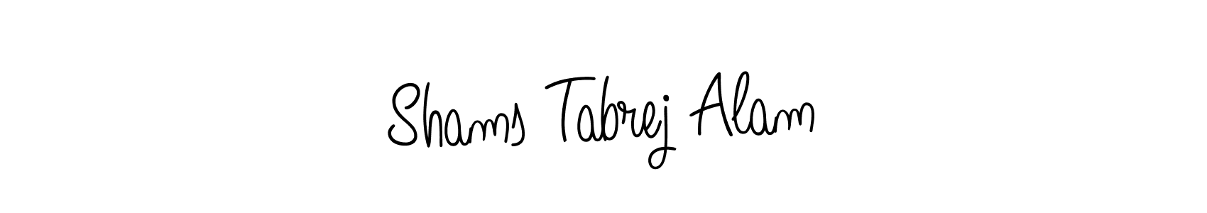 Design your own signature with our free online signature maker. With this signature software, you can create a handwritten (Angelique-Rose-font-FFP) signature for name Shams Tabrej Alam. Shams Tabrej Alam signature style 5 images and pictures png