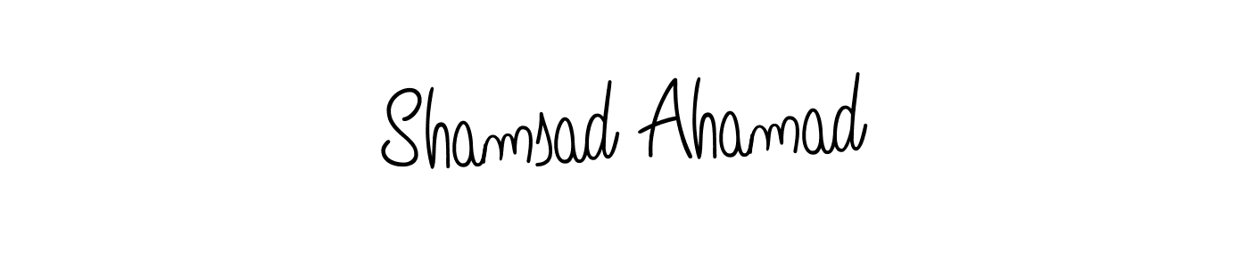 Also we have Shamsad Ahamad name is the best signature style. Create professional handwritten signature collection using Angelique-Rose-font-FFP autograph style. Shamsad Ahamad signature style 5 images and pictures png