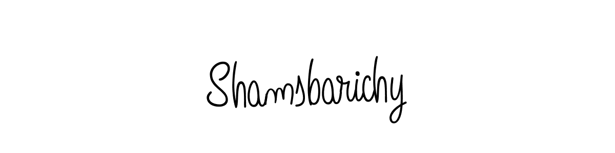if you are searching for the best signature style for your name Shamsbarichy. so please give up your signature search. here we have designed multiple signature styles  using Angelique-Rose-font-FFP. Shamsbarichy signature style 5 images and pictures png