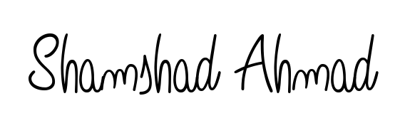 Make a beautiful signature design for name Shamshad Ahmad. Use this online signature maker to create a handwritten signature for free. Shamshad Ahmad signature style 5 images and pictures png