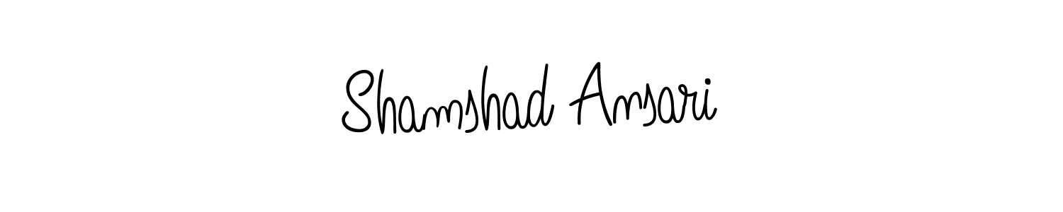 if you are searching for the best signature style for your name Shamshad Ansari. so please give up your signature search. here we have designed multiple signature styles  using Angelique-Rose-font-FFP. Shamshad Ansari signature style 5 images and pictures png