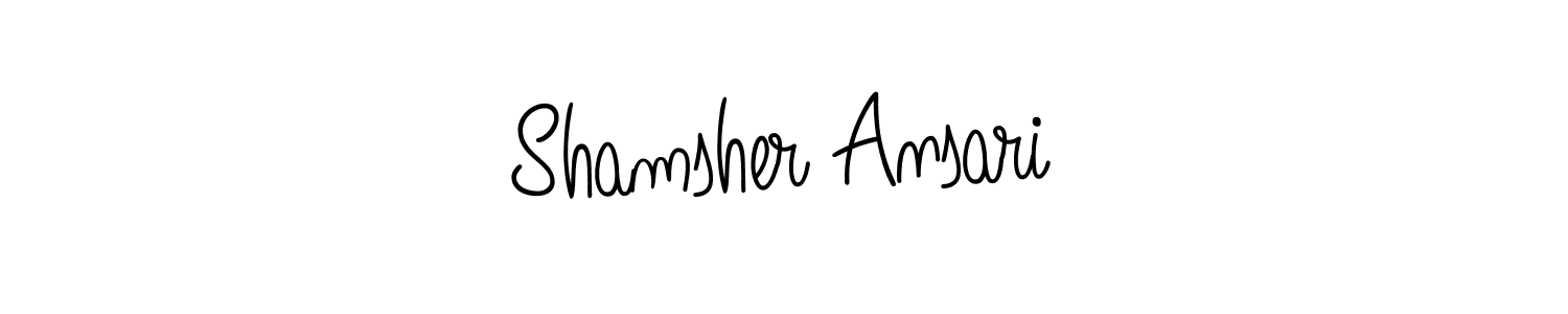 Make a beautiful signature design for name Shamsher Ansari. Use this online signature maker to create a handwritten signature for free. Shamsher Ansari signature style 5 images and pictures png