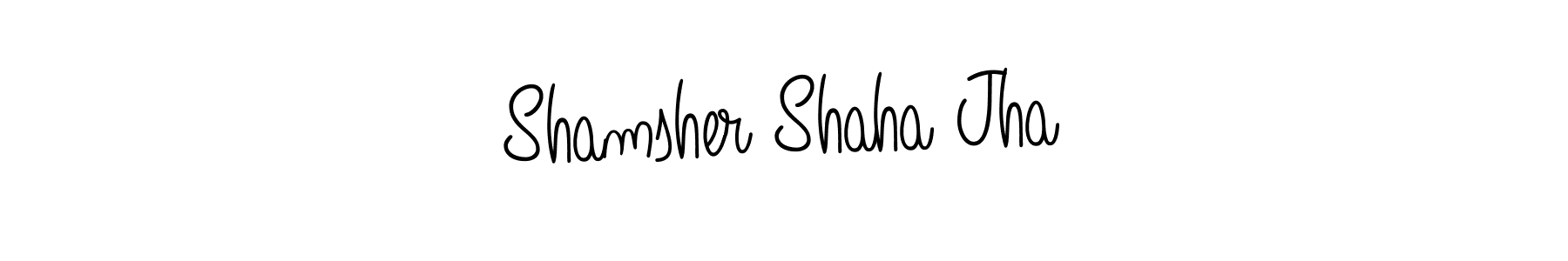 How to Draw Shamsher Shaha Jha signature style? Angelique-Rose-font-FFP is a latest design signature styles for name Shamsher Shaha Jha. Shamsher Shaha Jha signature style 5 images and pictures png