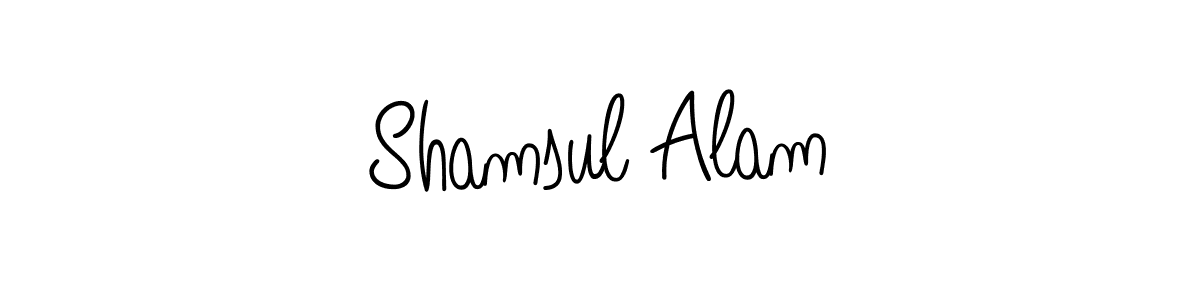 Shamsul Alam stylish signature style. Best Handwritten Sign (Angelique-Rose-font-FFP) for my name. Handwritten Signature Collection Ideas for my name Shamsul Alam. Shamsul Alam signature style 5 images and pictures png
