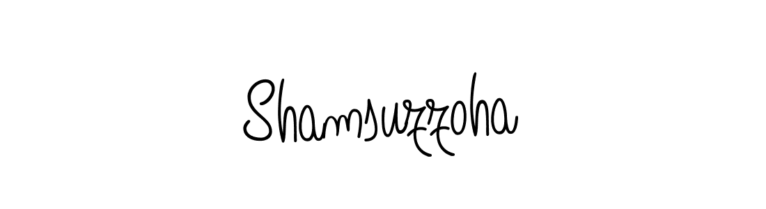 How to make Shamsuzzoha signature? Angelique-Rose-font-FFP is a professional autograph style. Create handwritten signature for Shamsuzzoha name. Shamsuzzoha signature style 5 images and pictures png