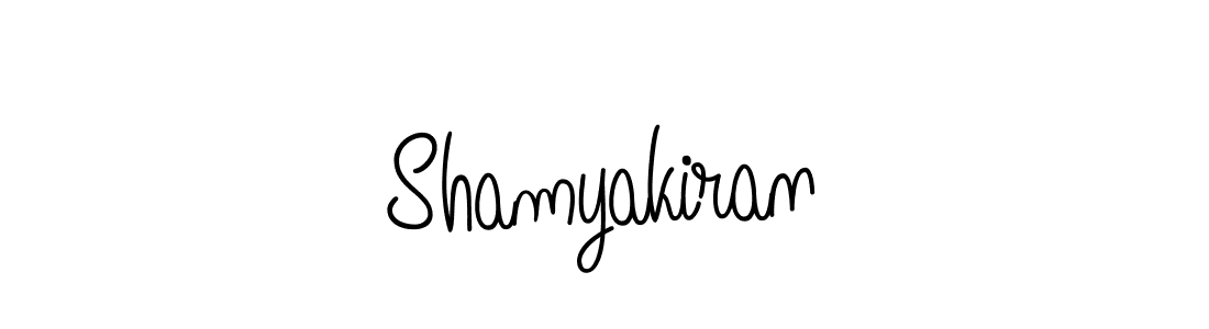 Design your own signature with our free online signature maker. With this signature software, you can create a handwritten (Angelique-Rose-font-FFP) signature for name Shamyakiran. Shamyakiran signature style 5 images and pictures png