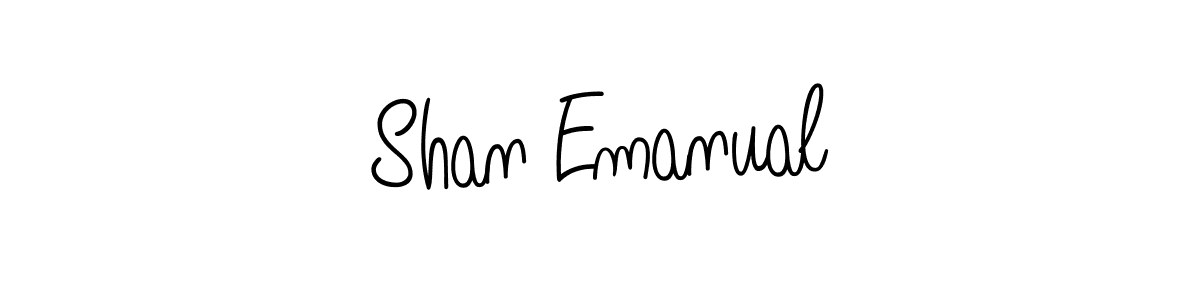 Angelique-Rose-font-FFP is a professional signature style that is perfect for those who want to add a touch of class to their signature. It is also a great choice for those who want to make their signature more unique. Get Shan Emanual name to fancy signature for free. Shan Emanual signature style 5 images and pictures png
