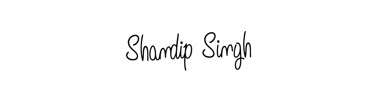 How to make Shandip Singh name signature. Use Angelique-Rose-font-FFP style for creating short signs online. This is the latest handwritten sign. Shandip Singh signature style 5 images and pictures png