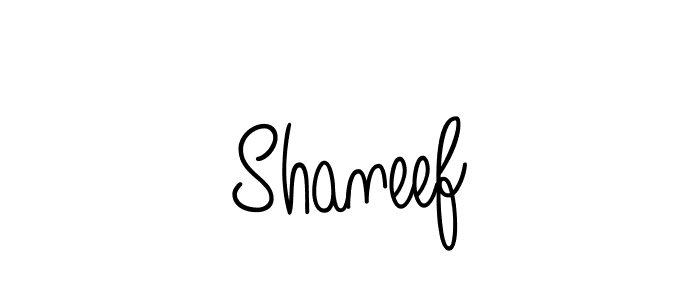 Shaneef stylish signature style. Best Handwritten Sign (Angelique-Rose-font-FFP) for my name. Handwritten Signature Collection Ideas for my name Shaneef. Shaneef signature style 5 images and pictures png