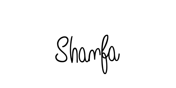 Design your own signature with our free online signature maker. With this signature software, you can create a handwritten (Angelique-Rose-font-FFP) signature for name Shanfa. Shanfa signature style 5 images and pictures png