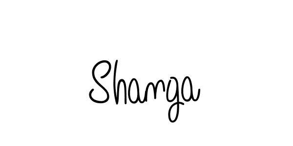 Design your own signature with our free online signature maker. With this signature software, you can create a handwritten (Angelique-Rose-font-FFP) signature for name Shanga. Shanga signature style 5 images and pictures png