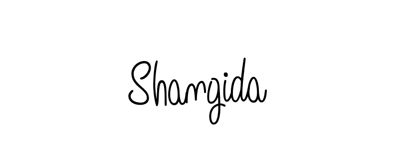 Design your own signature with our free online signature maker. With this signature software, you can create a handwritten (Angelique-Rose-font-FFP) signature for name Shangida. Shangida signature style 5 images and pictures png
