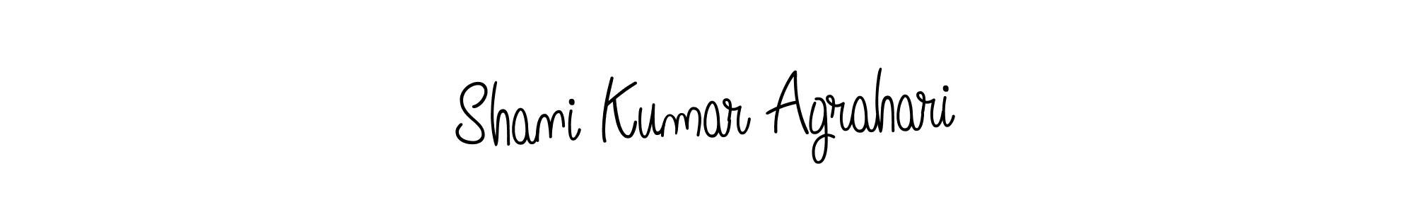 Use a signature maker to create a handwritten signature online. With this signature software, you can design (Angelique-Rose-font-FFP) your own signature for name Shani Kumar Agrahari. Shani Kumar Agrahari signature style 5 images and pictures png