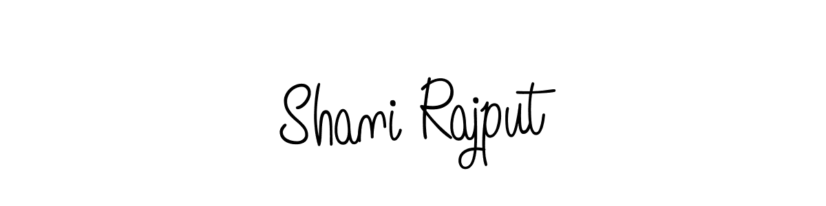 You should practise on your own different ways (Angelique-Rose-font-FFP) to write your name (Shani Rajput) in signature. don't let someone else do it for you. Shani Rajput signature style 5 images and pictures png