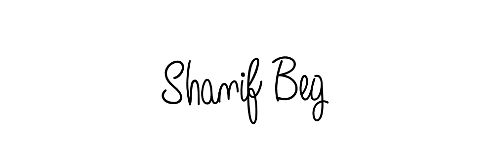 Shanif Beg stylish signature style. Best Handwritten Sign (Angelique-Rose-font-FFP) for my name. Handwritten Signature Collection Ideas for my name Shanif Beg. Shanif Beg signature style 5 images and pictures png
