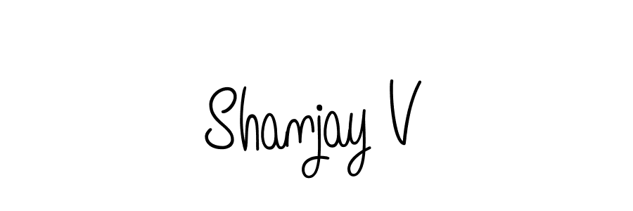 You can use this online signature creator to create a handwritten signature for the name Shanjay V. This is the best online autograph maker. Shanjay V signature style 5 images and pictures png