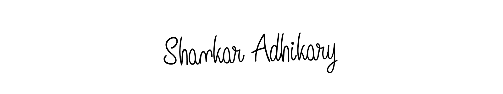 How to make Shankar Adhikary name signature. Use Angelique-Rose-font-FFP style for creating short signs online. This is the latest handwritten sign. Shankar Adhikary signature style 5 images and pictures png