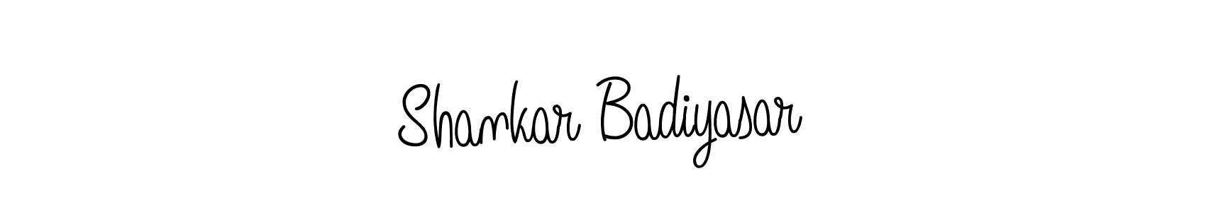 Make a beautiful signature design for name Shankar Badiyasar. With this signature (Angelique-Rose-font-FFP) style, you can create a handwritten signature for free. Shankar Badiyasar signature style 5 images and pictures png