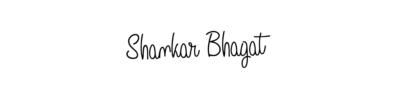 Use a signature maker to create a handwritten signature online. With this signature software, you can design (Angelique-Rose-font-FFP) your own signature for name Shankar Bhagat. Shankar Bhagat signature style 5 images and pictures png